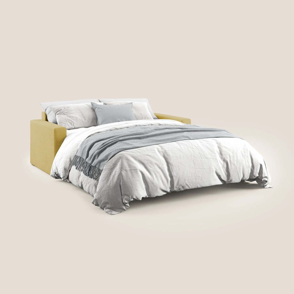 Best Divano letto matrimoniale in tessuto impermeabile T02 giallo