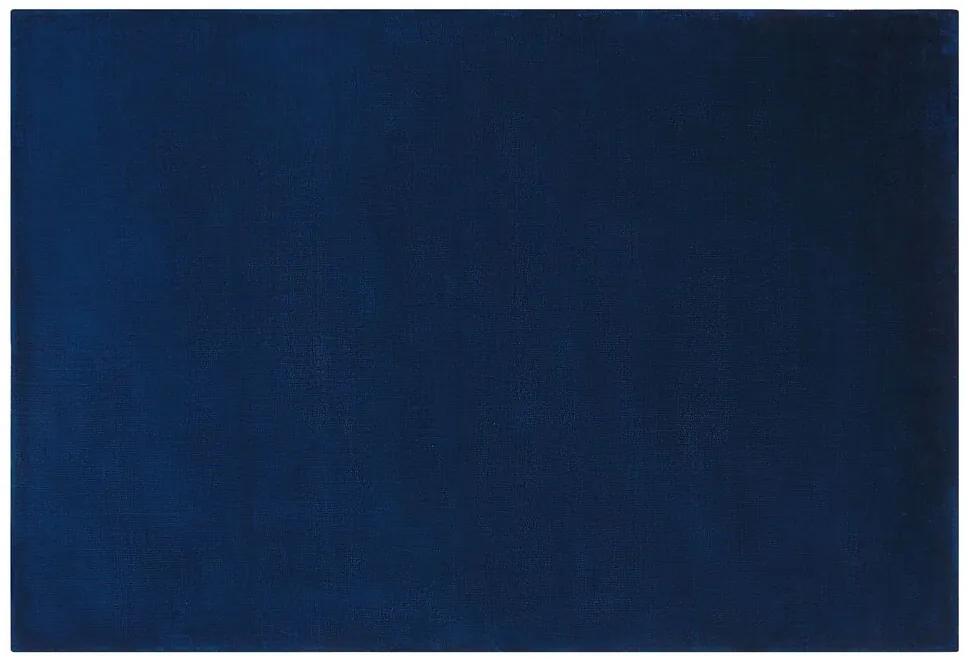 Tappeto viscosa blu scuro 140 x 200 cm GESI II Beliani