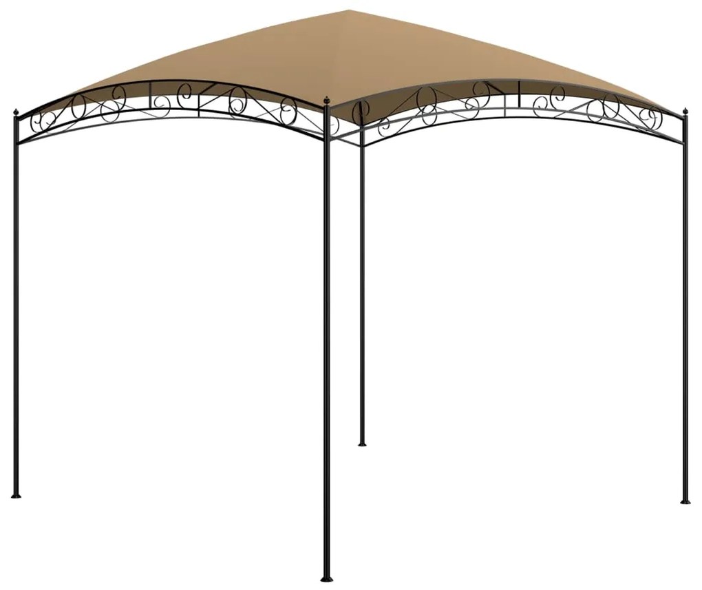 Gazebo 3x3x2,65 m Grigio Talpa 180 g/m²