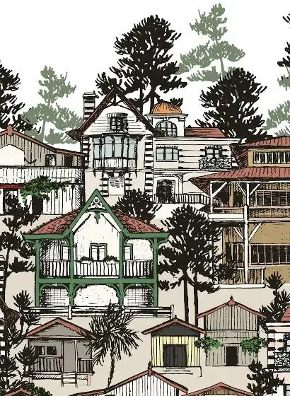 Isidore Leroy Carta da parati panoramica Première Ligne - Bassin
