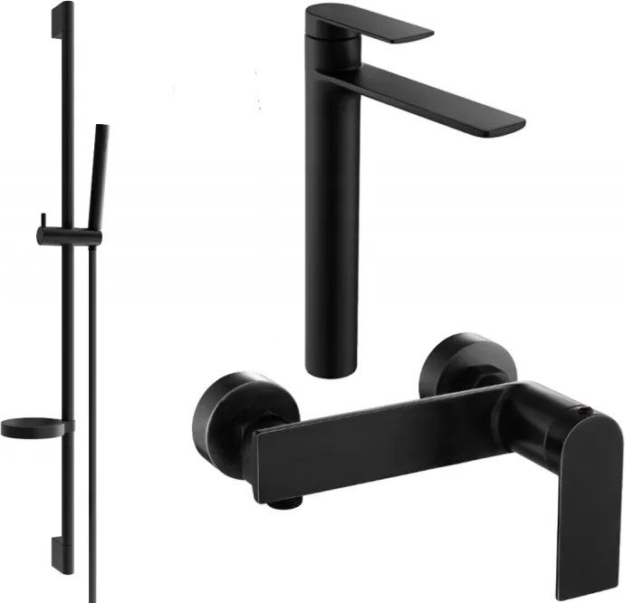 Mexen Zero DS70 set doccia, nero - 71114DS70-70