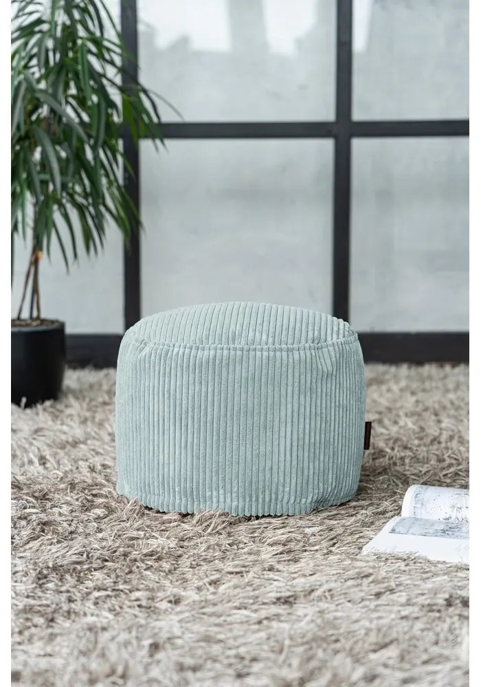 Puof a sacco viola con rivestimento in velluto a coste Mini – SLOWDOWN