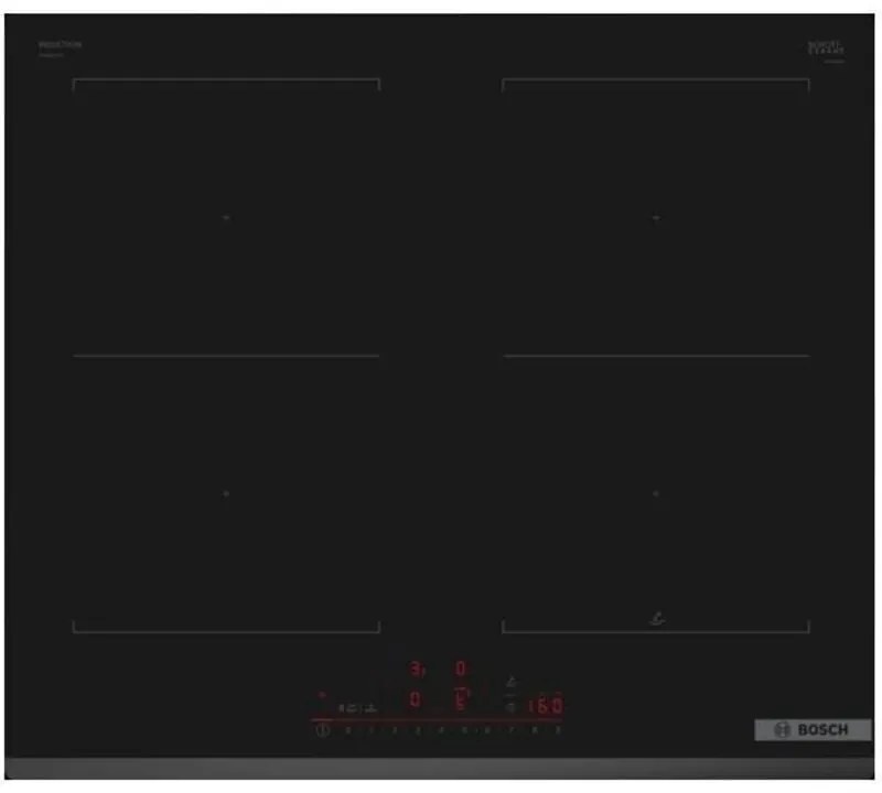 Piano cottura Bosch PVQ631HC1E Serie 6 da incasso a induzione 60cm Nero