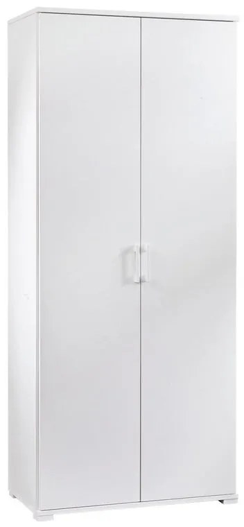 Mobile Multiuso 4 ripiani 2 ante L 90 x H 195 x P 45 cm bianco