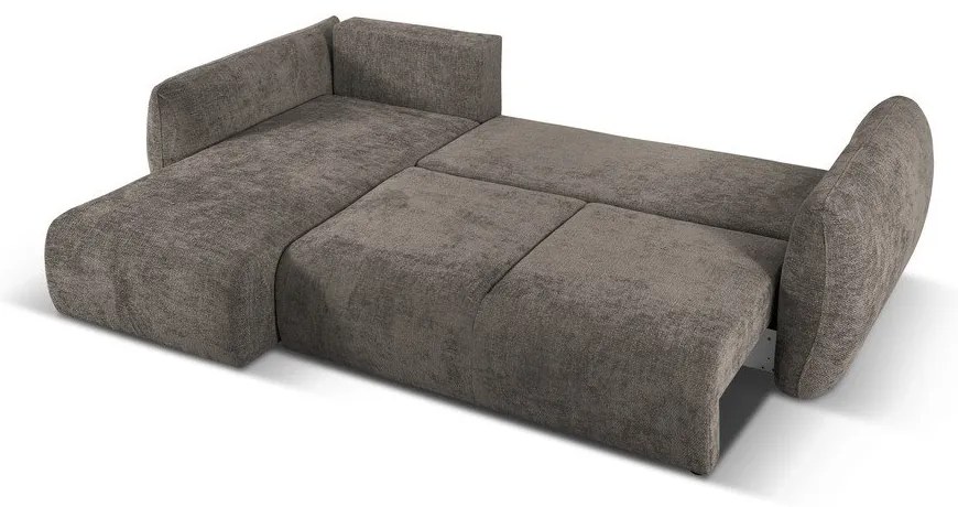 Divano angolare grigio (angolo sinistro) Matera - Cosmopolitan Design