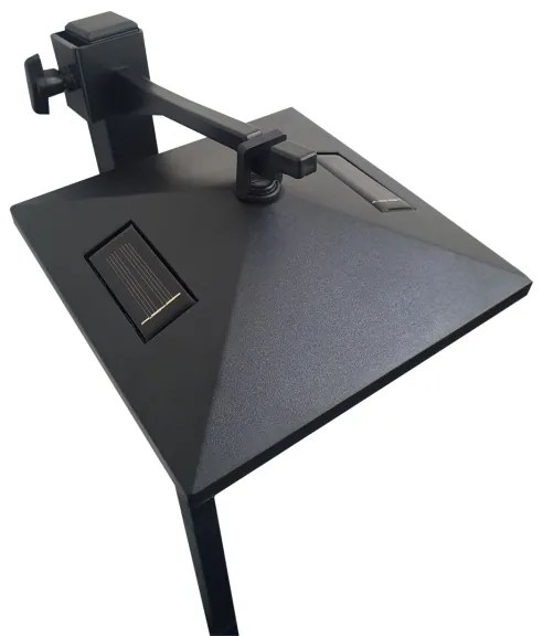 Lampada solare LED 3in1 3V LED/1,2V 200mAh IP44 nera