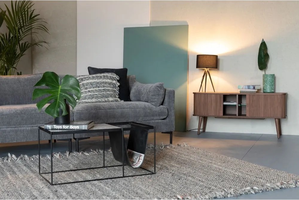 Cassettiera marrone con ante scorrevoli Barbier - Zuiver