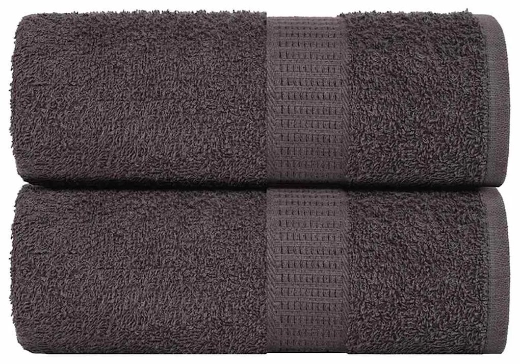 Salviette 2 Pz Antracite 15x21 Cm 360 G/m² 100% Cotone /