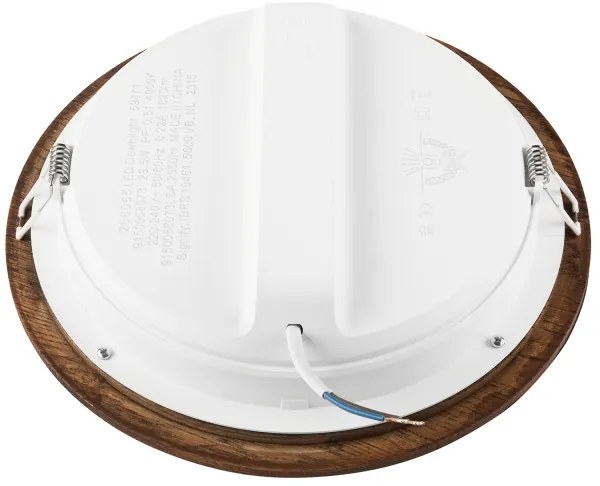 Lampada LED da incasso WOODY SPOT LED/23,5W/230V 4000K ciliegio ø 23,5 cm