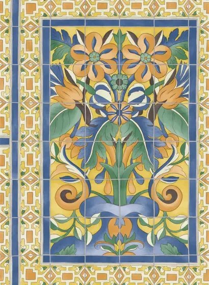 Tapete Triana von Cole & Son - Marigold on Canary Yellow