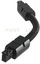 Led-track-flex nero connessione flessibile nera per binario 37,8x4,...