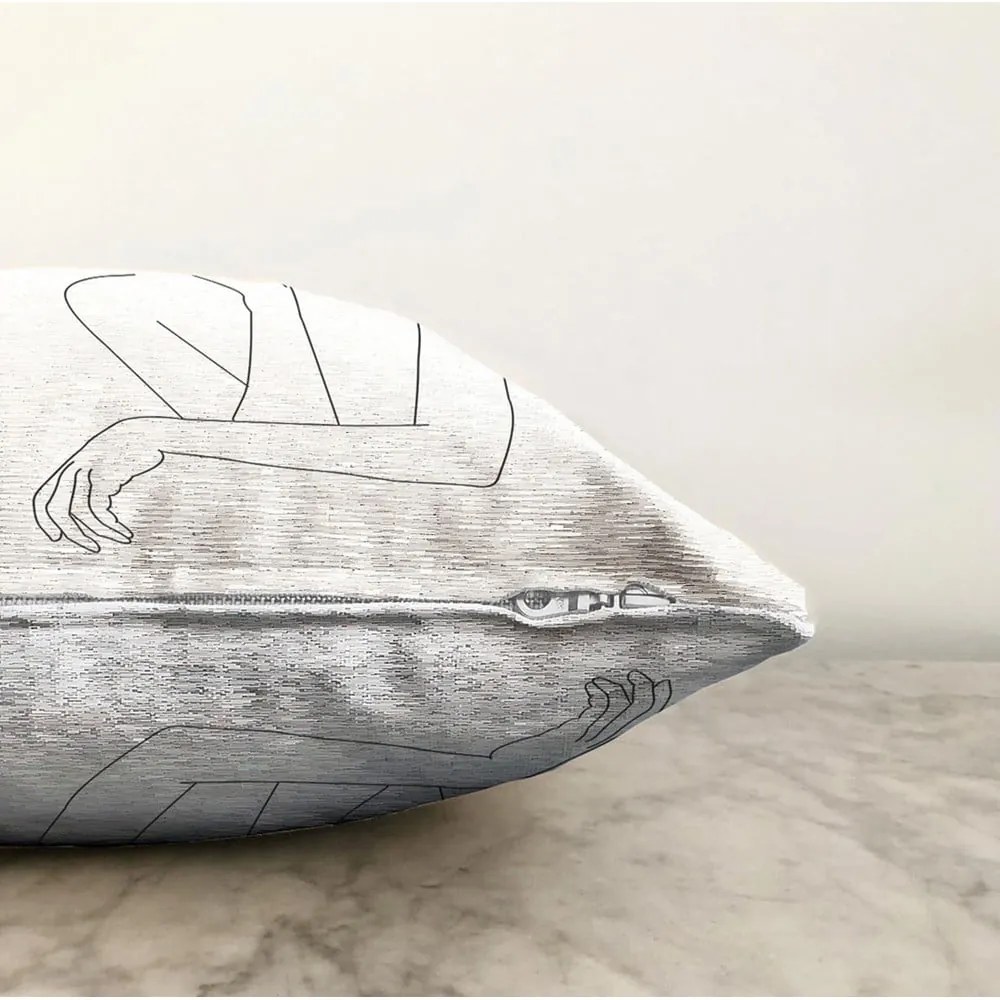 Federa in misto cotone Pose, 55 x 55 cm - Minimalist Cushion Covers