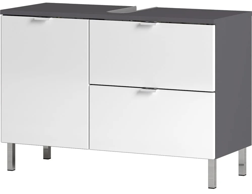 Mobile bianco-grigio sotto il lavabo 80x56 cm Mauresa - Germania