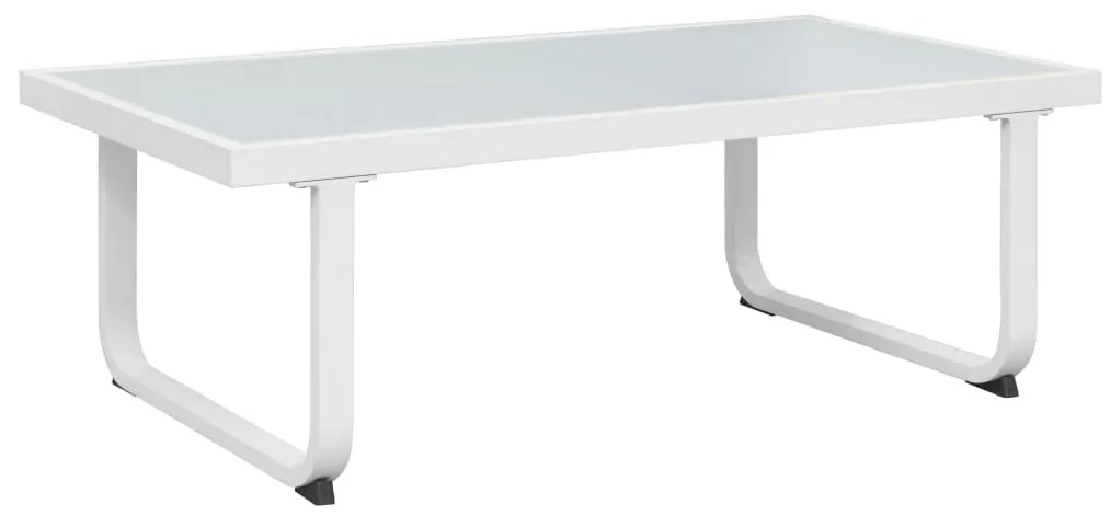 Set divani da giardino 4 pz con cuscini in alluminio nero