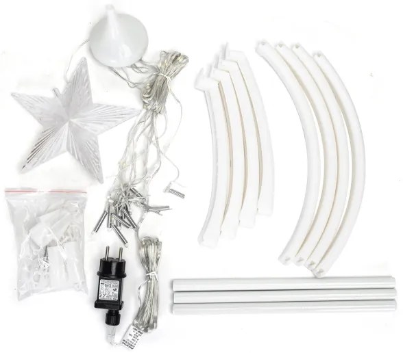 Aigostar - Decorazione natalizia LED per esterni LED/3,6W/230V 120 cm IP44 bianco freddo