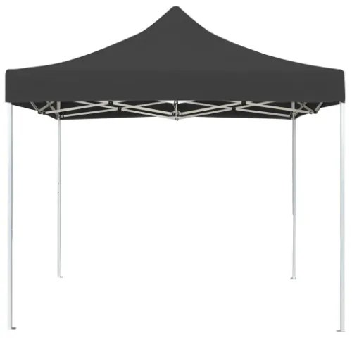 Gazebo Professionale Pieghevole in Alluminio 3x3 m Antracite