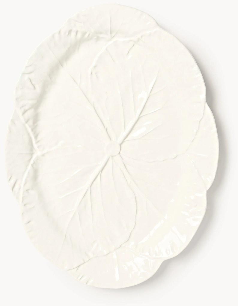 Piatto da portata ovale dipinto a mano Cabbage