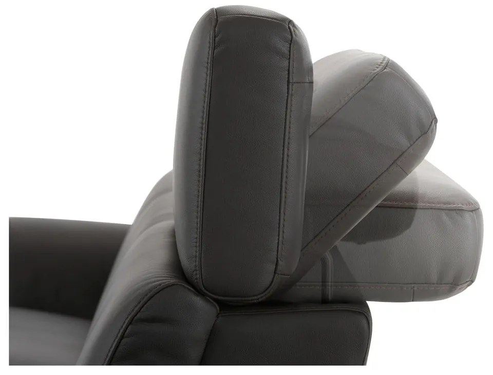 Divano angolare marrone in similpelle scuro (angolo sinistro) Capena - Støraa