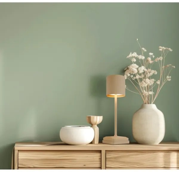 Globo 58487S - Lampada da tavolo ricaricabile a LED DIXON, dimmerabile con controllo touch, 1,5W/5V 2200 mAh beige