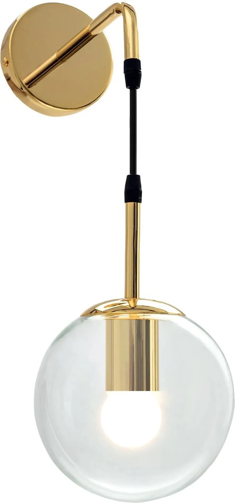 Lampada Da Parete Da Muro Di Vetro Gold APP685-1W
