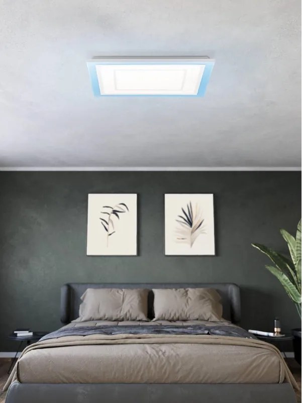 Plafoniera LED Albarca bianco IP20 bianco naturale, 4100 lumen EGLO