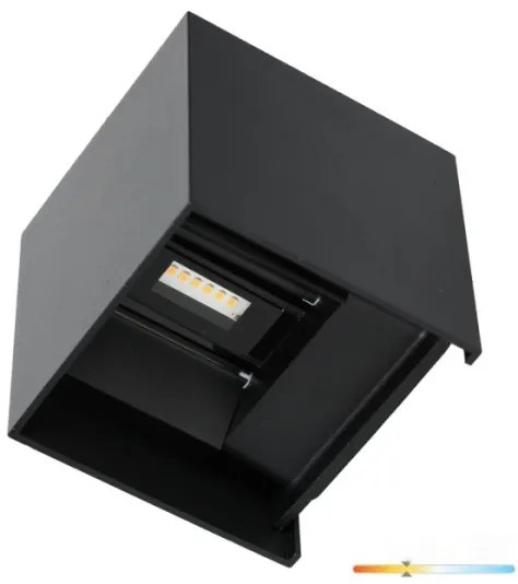 Applique a LED da esterno QUERK 2xLED/3W/230V 3000K IP54 nero