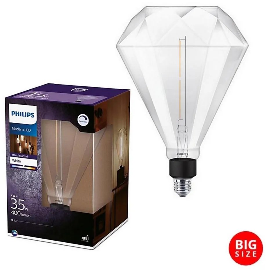 Lampadina LED dimmerabile Philips E27/4W/230V 3000K