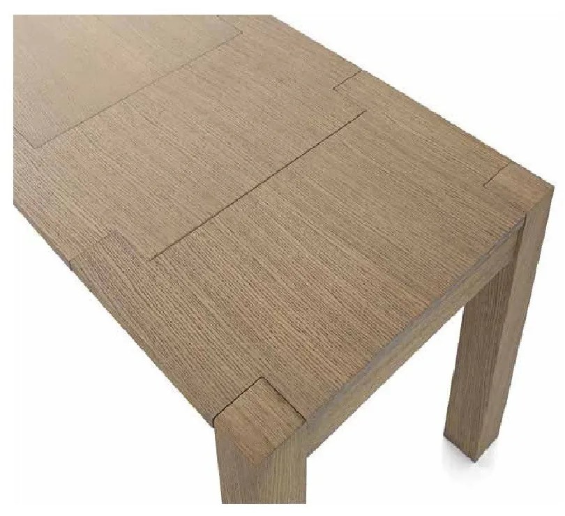 Tavolo da pranzo  allungabile in legno  rovere moderno 180 x 90