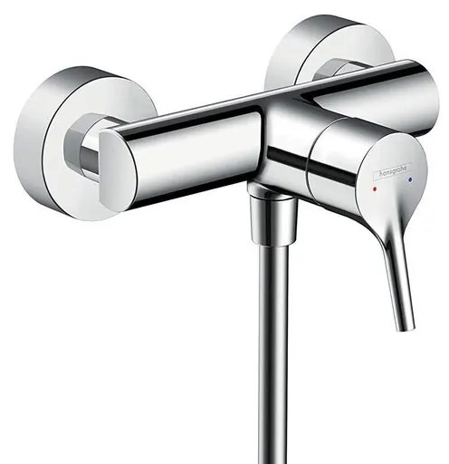 Rubinetto per doccia getto laminare cristallino monocomando Talis S cromo lucido HANSGROHE