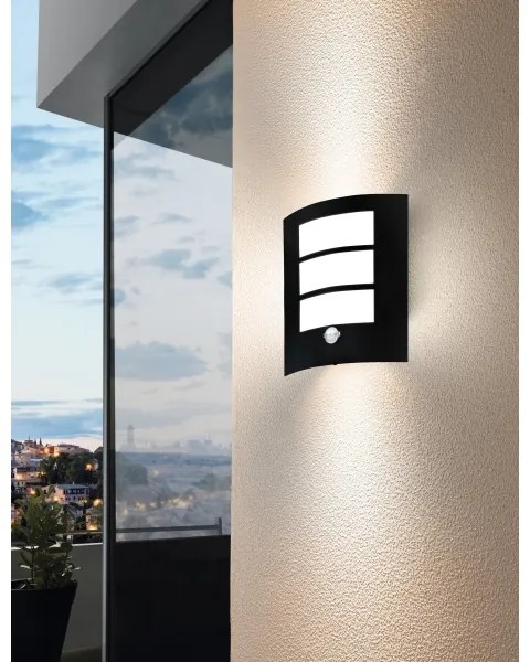Eglo 99568 - Applique da esterno con sensore CITY 1xE27/40W/230V IP44