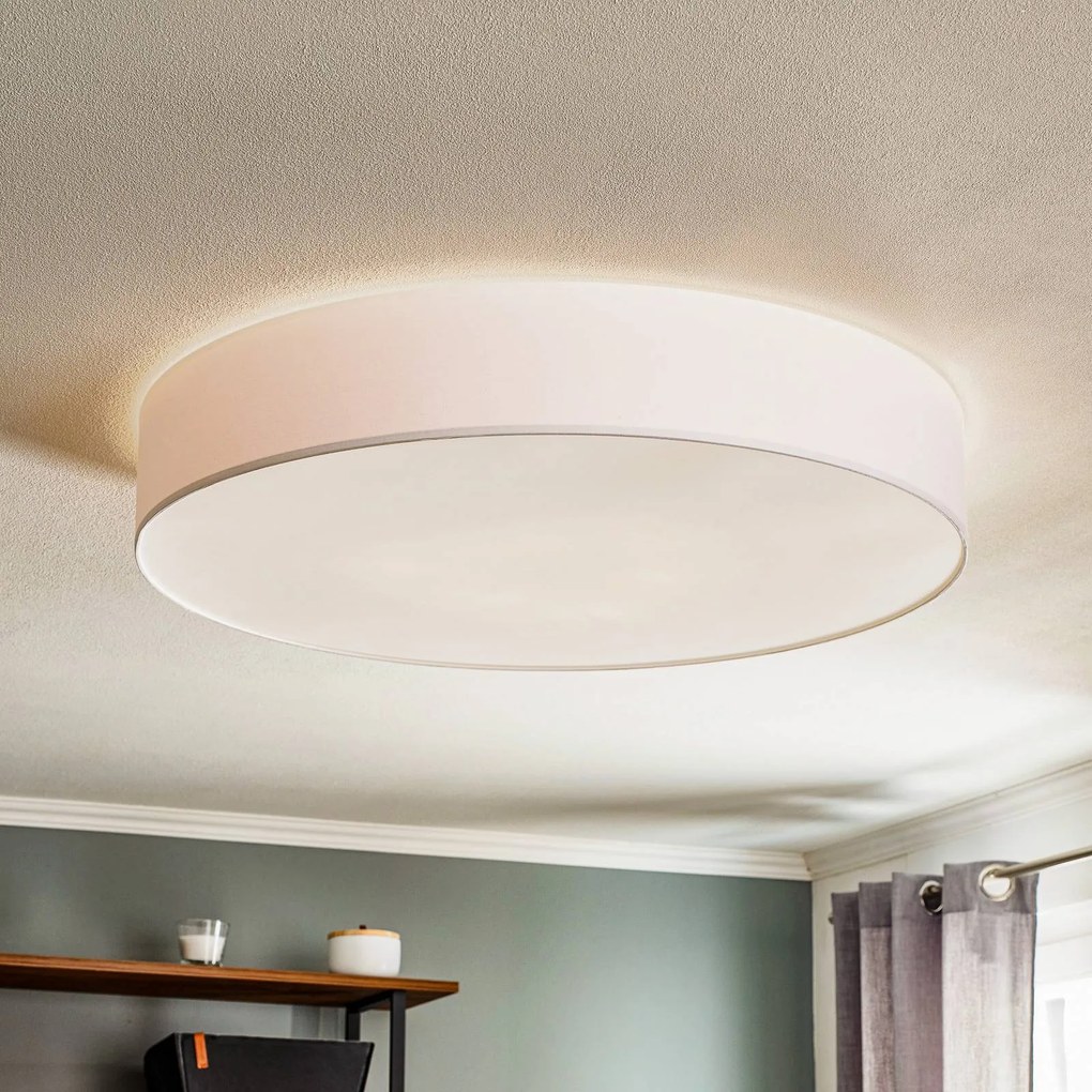 TK Lighting Plafoniera Rondo, bianco Ø 80 cm