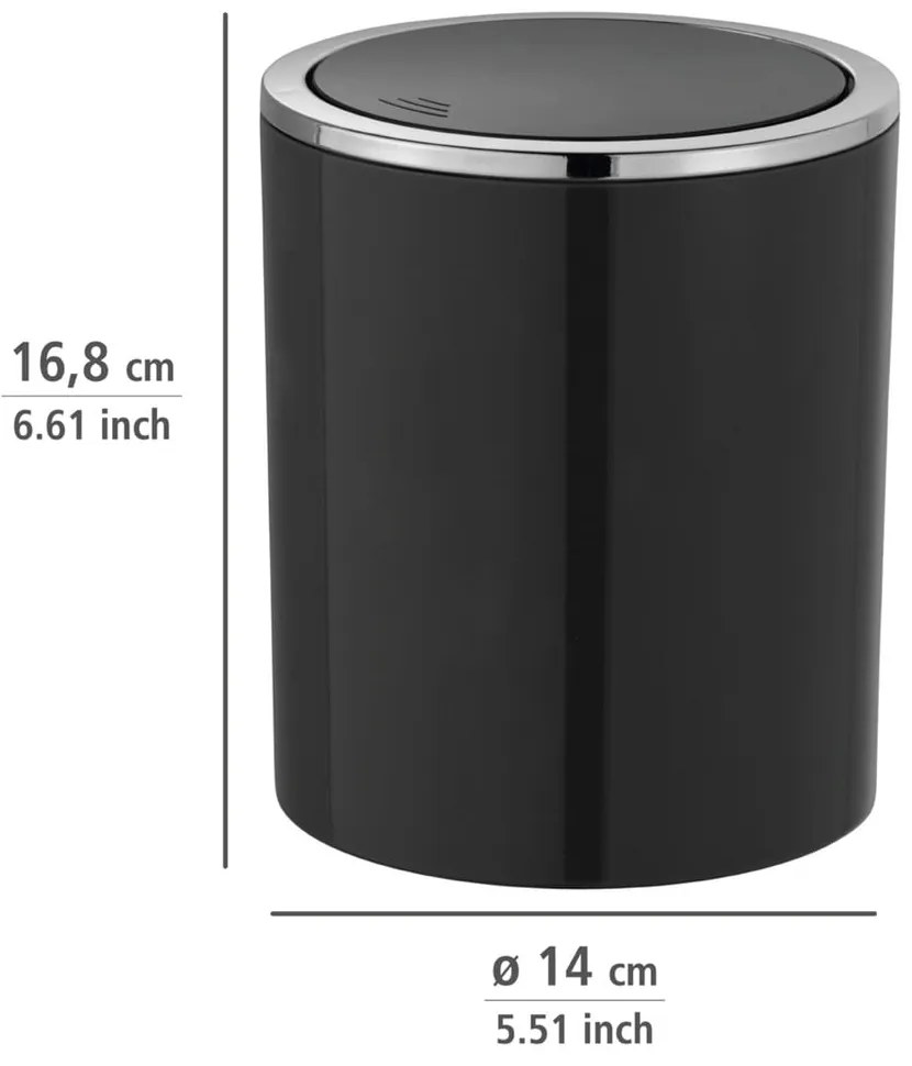 Cestino nero , 2 l Inca - Wenko