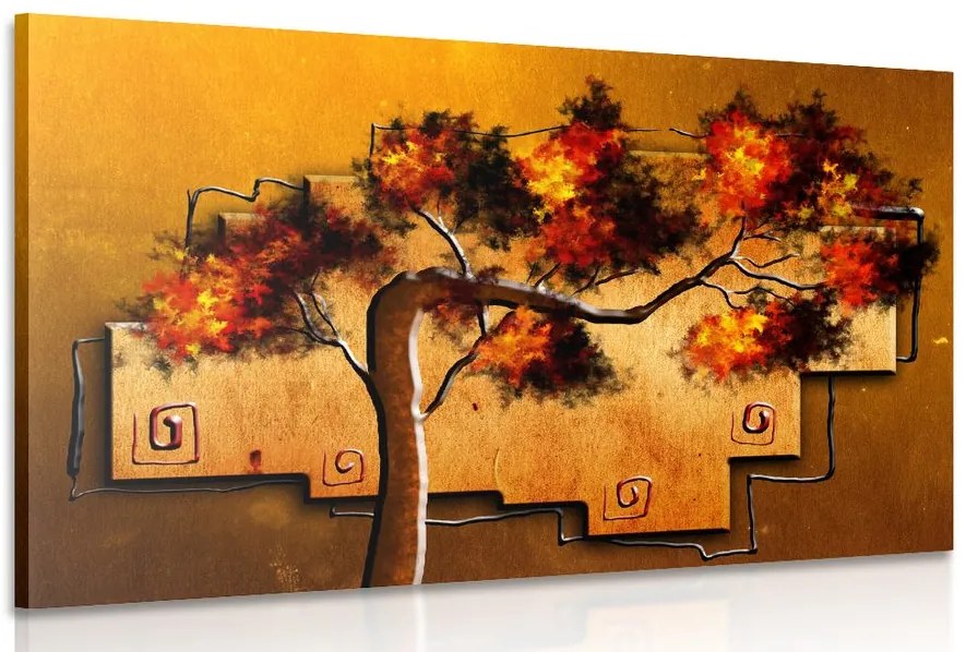Quadro su tela – Albero africano etnico