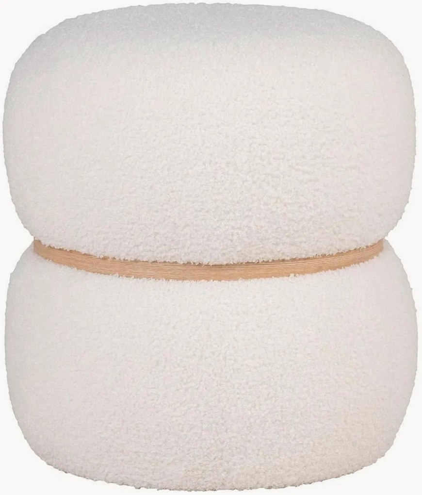 Pouf imbottito in bouclé Milford