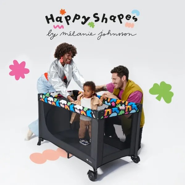 KINDERKRAFT - Culla da viaggio JOY 2 Happy shapes