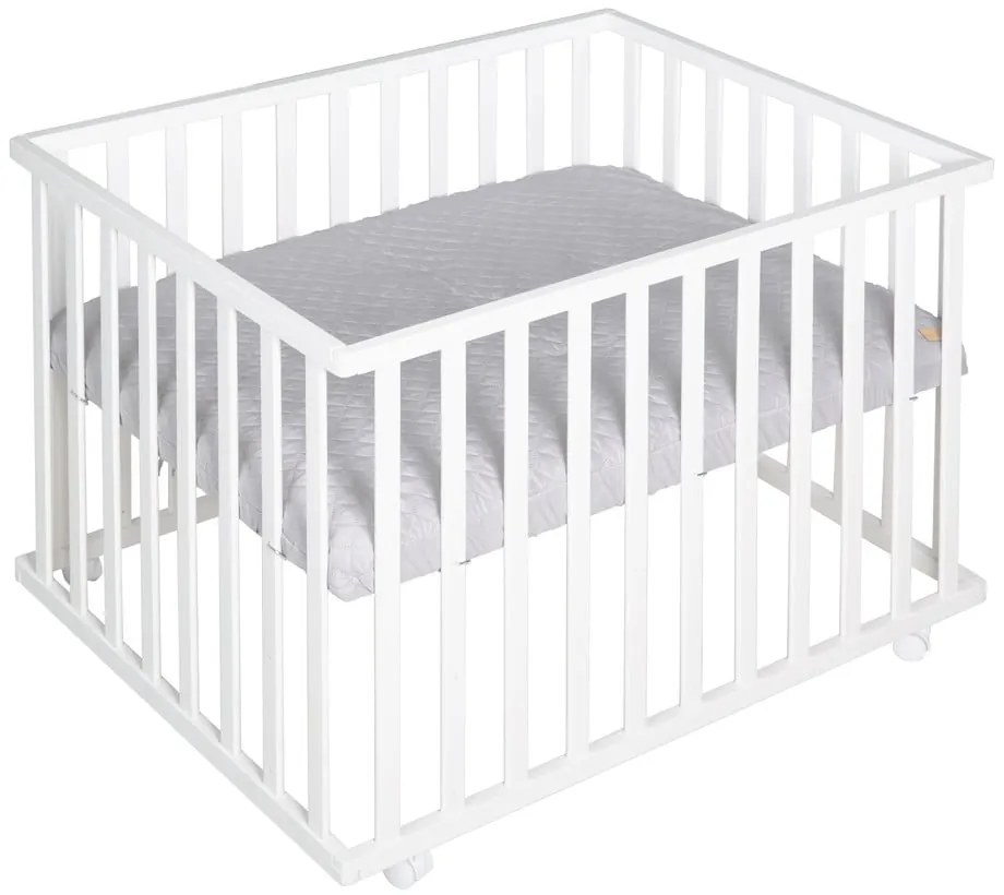 Lettino bianco con ruote 100x75 cm Style – Roba