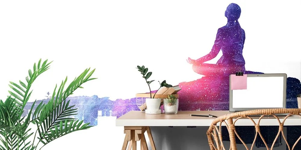 Carta da parati autoadesiva – Meditazione della donna