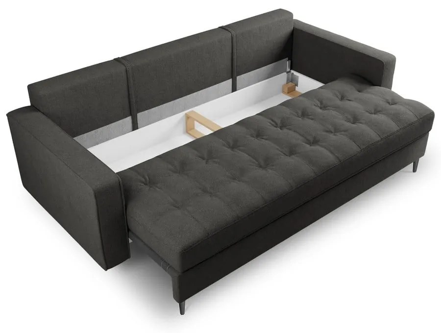 Divano letto grigio scuro Santo - Milo Casa