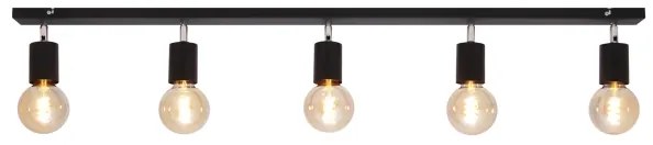 Faretto TUNE 5xE27/20W/230V nero