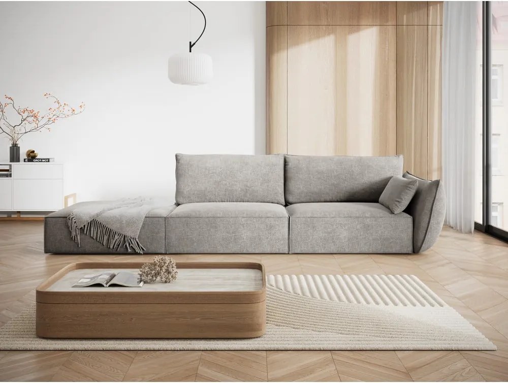 Divano angolare grigio chiaro Vanda - Mazzini Sofas