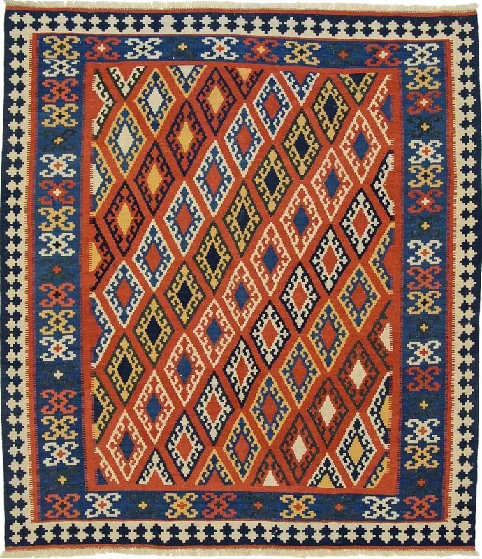 Kilim Tappeto 200 x 180 (Iran) Annodato A Mano