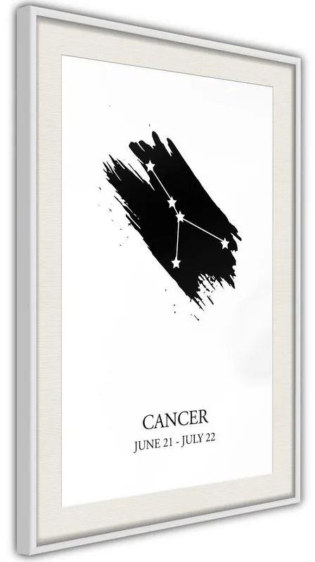 Poster  Zodiac: Cancer I  Cornice Quadri Cornice nera con pass-partout, Larghezza x Altezza Home decor 30x45