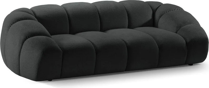 Divano nero 254 cm Diana – Micadoni