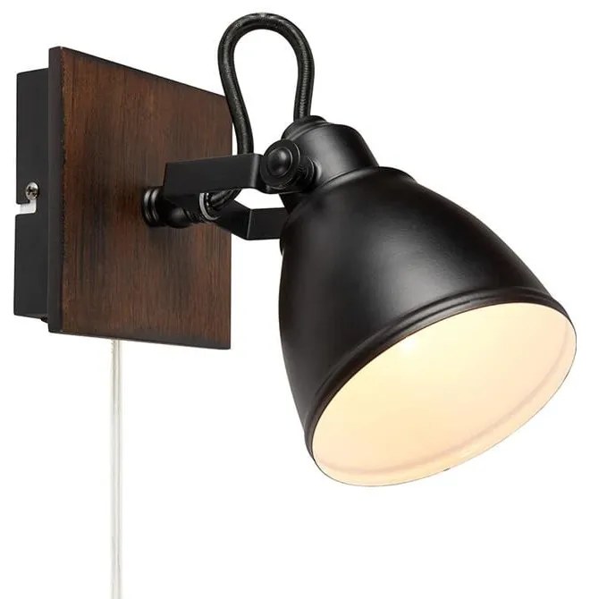 Applique nera, altezza 18,5 cm Native - Markslöjd