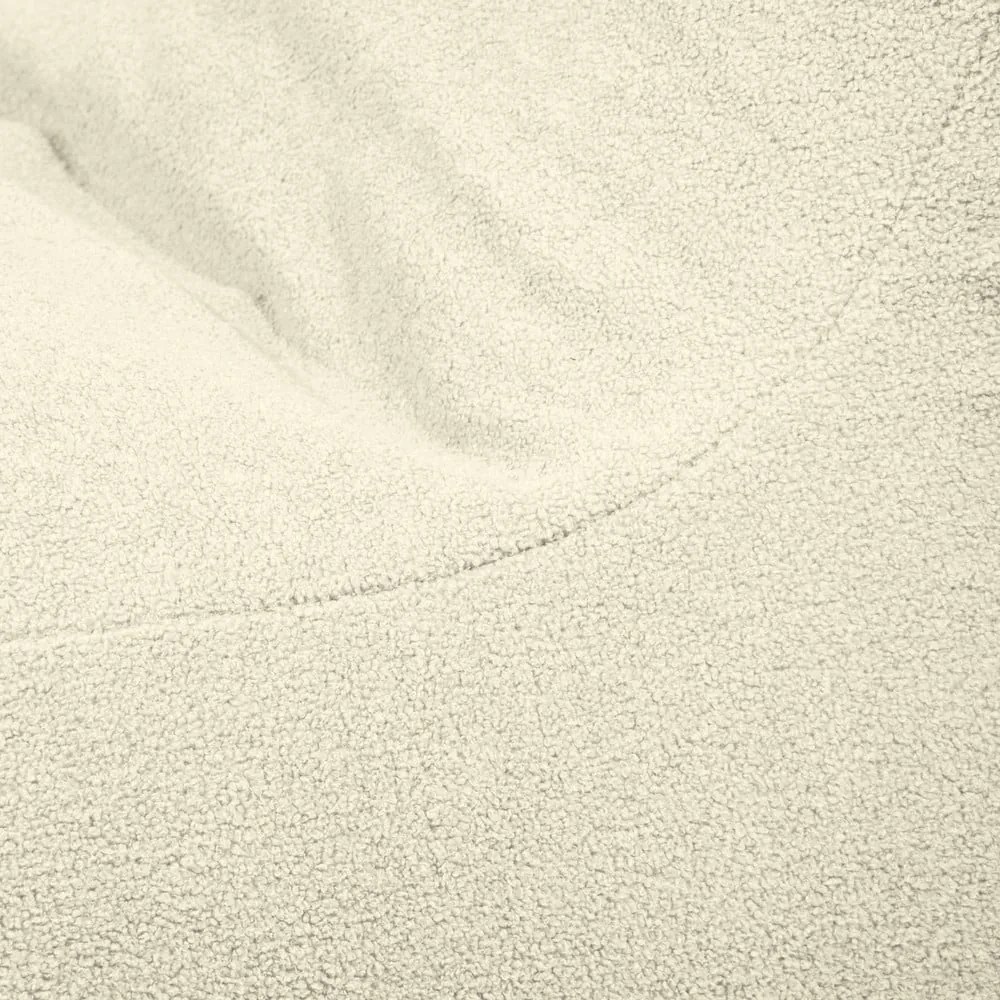 Puof a sacco grigio chiaro con rivestimento in bouclé Lounge 100 – SLOWDOWN