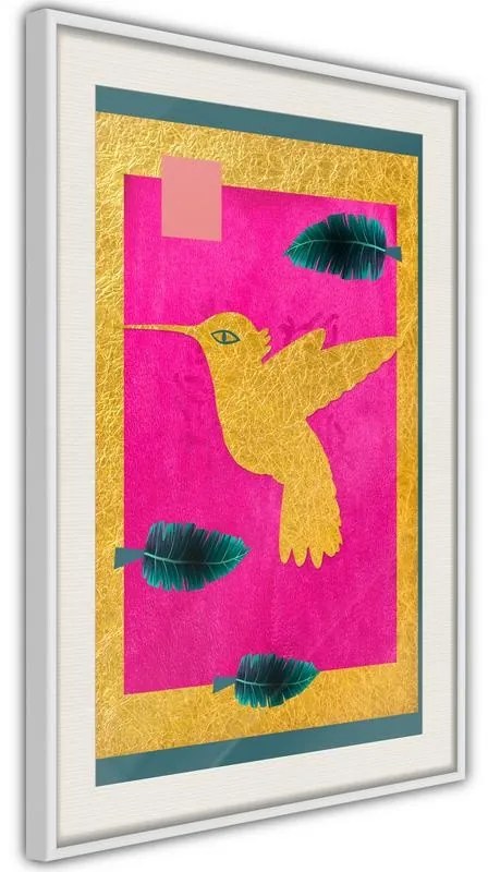 Poster  Native American Hummingbird  Cornice Quadri Cornice nera, Larghezza x Altezza Home decor 20x30