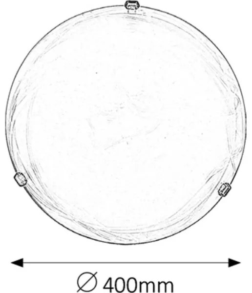 Rabalux 3303 - Plafoniera ALABASTRO 2xE27/60W/230V vetro alabastrino