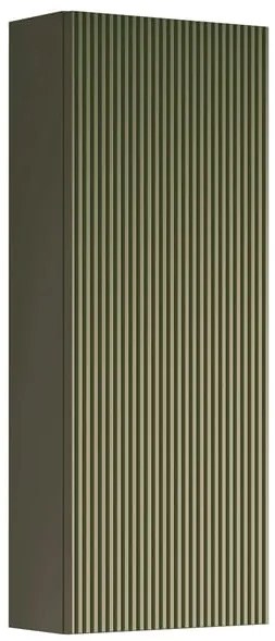Pensile bagno Opera laccato opaco verde salvia, 1 anta apertura da sinistra P 17 x L 30 x H 80 cm