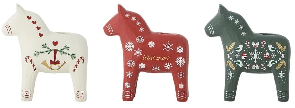 Portacandele in set in poliresina 3 pz Siffer – Bloomingville