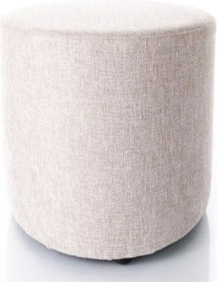 Pouf Doti B Brego in tessuto beige chiaro – 38x38x42 cm